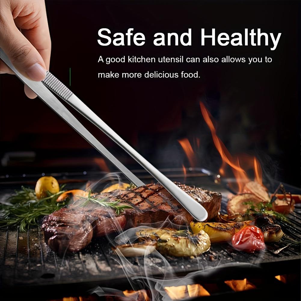 Кухонные щипцы из нержавеющей стали 12 дюймов для приготовления пищи, гриля и кемпинга