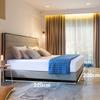 Fitted sheet 200x220 THICK COTTON JERSEY height 25cm light beige