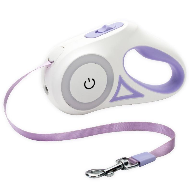 Luminous Automatic Retractable Dog Leash Anti‑Break Safety Walking Pet Leash Chain for Small Medium Dogs Daily Outdoor Supplies