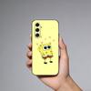 Cartoon S-Spongebob Phone Case For Samsung Galaxy A73,21,22,32,71,53,52,51,80,5G Soft Black Cover