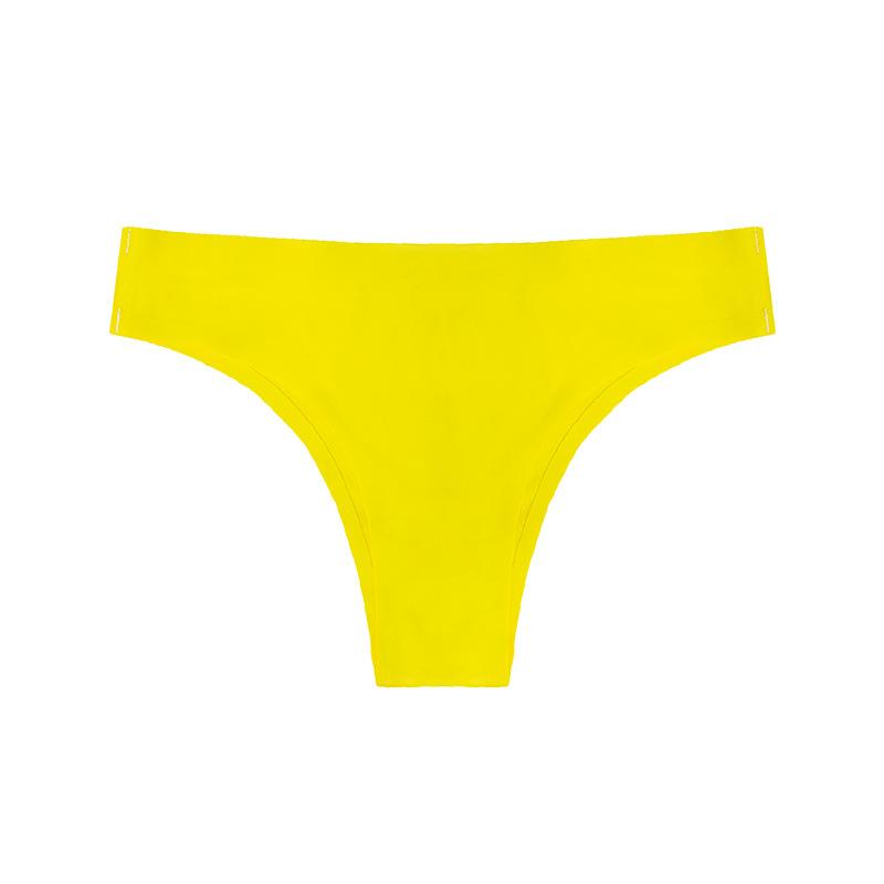 Женские Весенние и Летние Сексуальные Прозрачные Без Следов Ледяной Шелк Полуоблегающие Низкой Посадки Треугольные Трусы