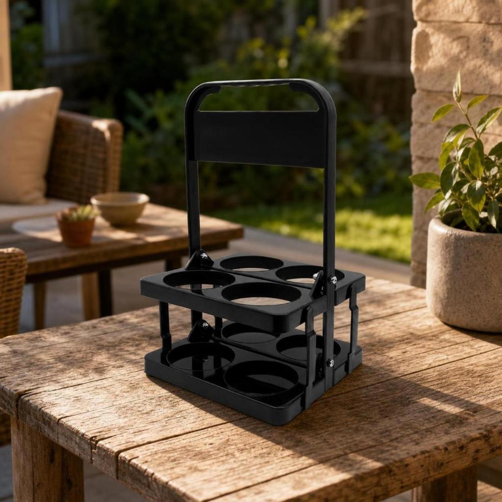 Compact Beer Carrier Rack Lightweight Bottle Convenient Holder