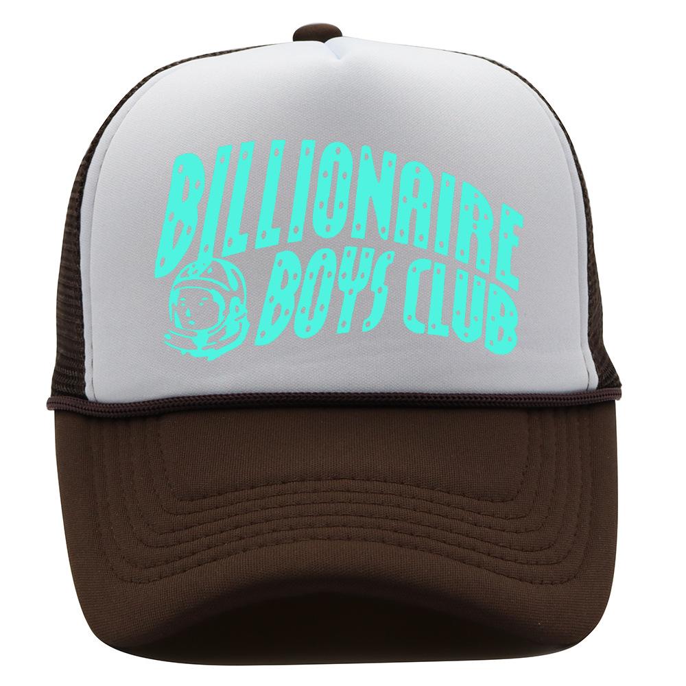 European and American letter printing American trendy brand baseball cap mesh truck hat billionaire boys cap
