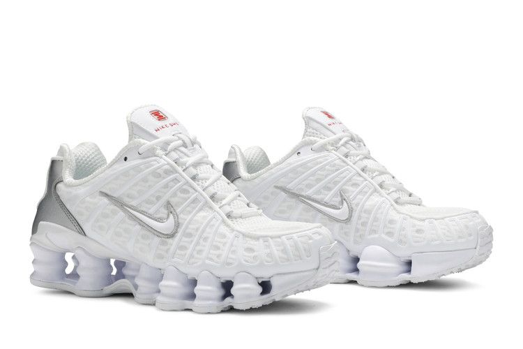 Nike Shox TL White Metallic Silver