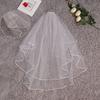 Bridal Veil Wedding Women'S Simple Short Wedding Veils For Brides With Comb For Brides Shower Party Chucky Costume Halloween