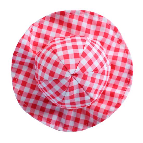 Кепка для домашних животных с клетчатым узором, защита от солнца, дышащая модная шляпа для домашних животных, рыбацкая шляпа, головные уборы для