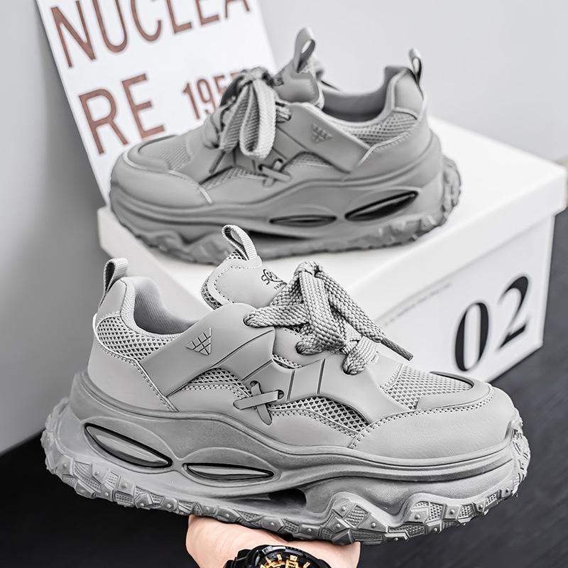 New fashionable breathable platform dad shoes high-end retro light luxury casual shoes fashion versatile trend sports shoes men
