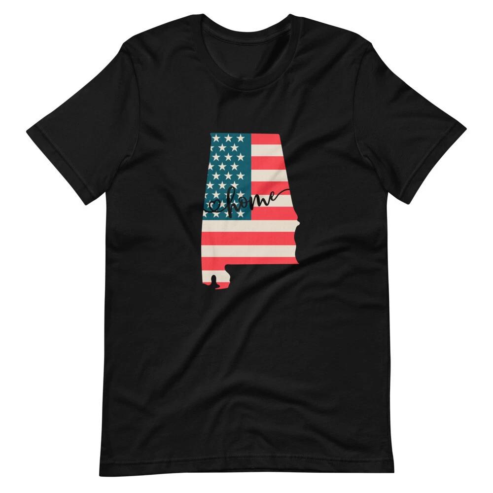 Alabama Home State USA Flag T-Shirt