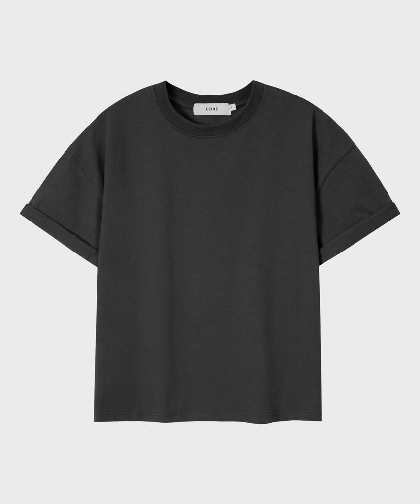 LEIRE Essential Crop T-Shirt [Charcoal]