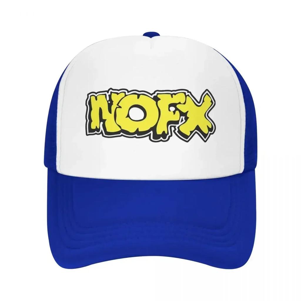 Nofx Punk Band Logo Accessories Foam Mesh Trucker Hat Summer Breathable Rock Music Meshback Baseball Cap Sturdy Adjustbale