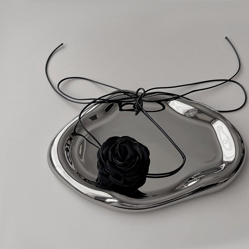 Колье-колье, ожерелье с цветком розы, регулируемая цепочка, модные украшения, романтический подарок для девочек для женщин, вечеринка, свадьба