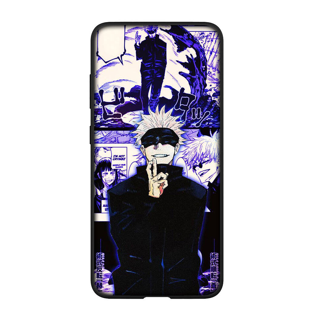 Чехол для телефона Samsung Galaxy S25 S23 S22 S24 Ultra FE A05 A06 A15 A16 A36 A37 A35 A54 A55 A56 A57 A25 A26 A17 Годжо Сатору Магическая битва Аниме Обложка