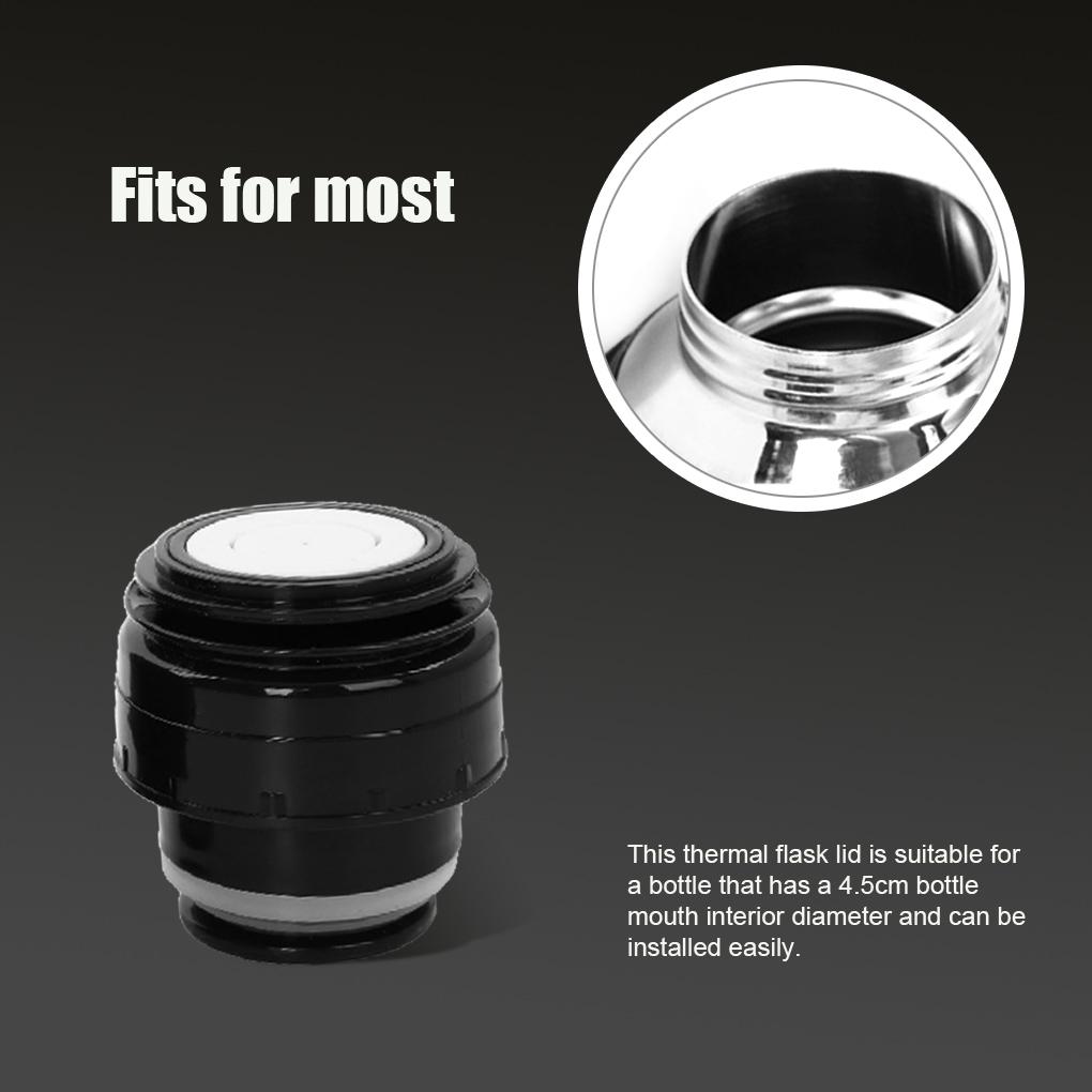 Универсальная крышка для вакуумной бутылки с силиконовым уплотнительным кольцом, термокружка, пластиковая крышка, дорожная фляжка, кружка, сменные детали