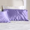2 Pcs Satin Pillow Case Smooth Faux Silk Solid Color Smooth Surface Prevents Frizz Breakage Bedroom Living Room Sofa Pillowcase Pillow Cover
