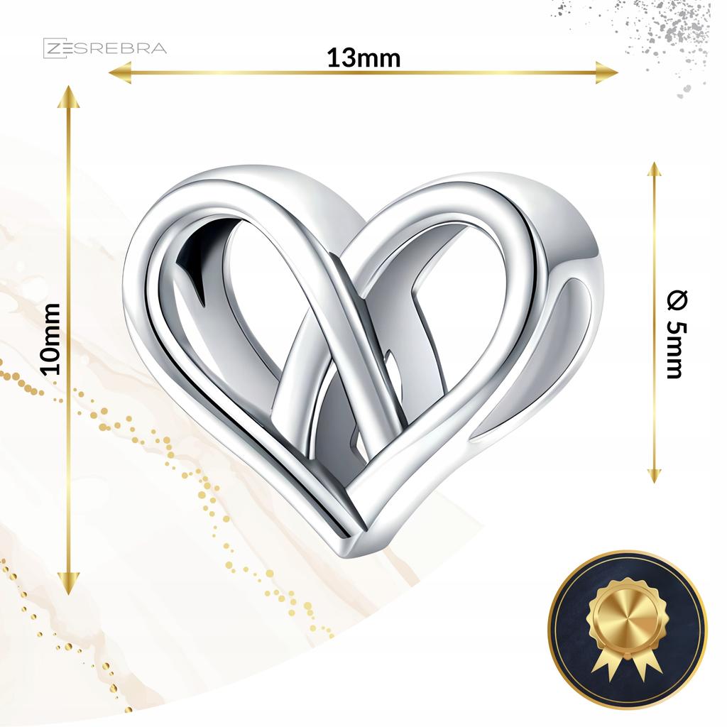 Charms Heart Weave 925 Bead Pendant Charms Charms 925