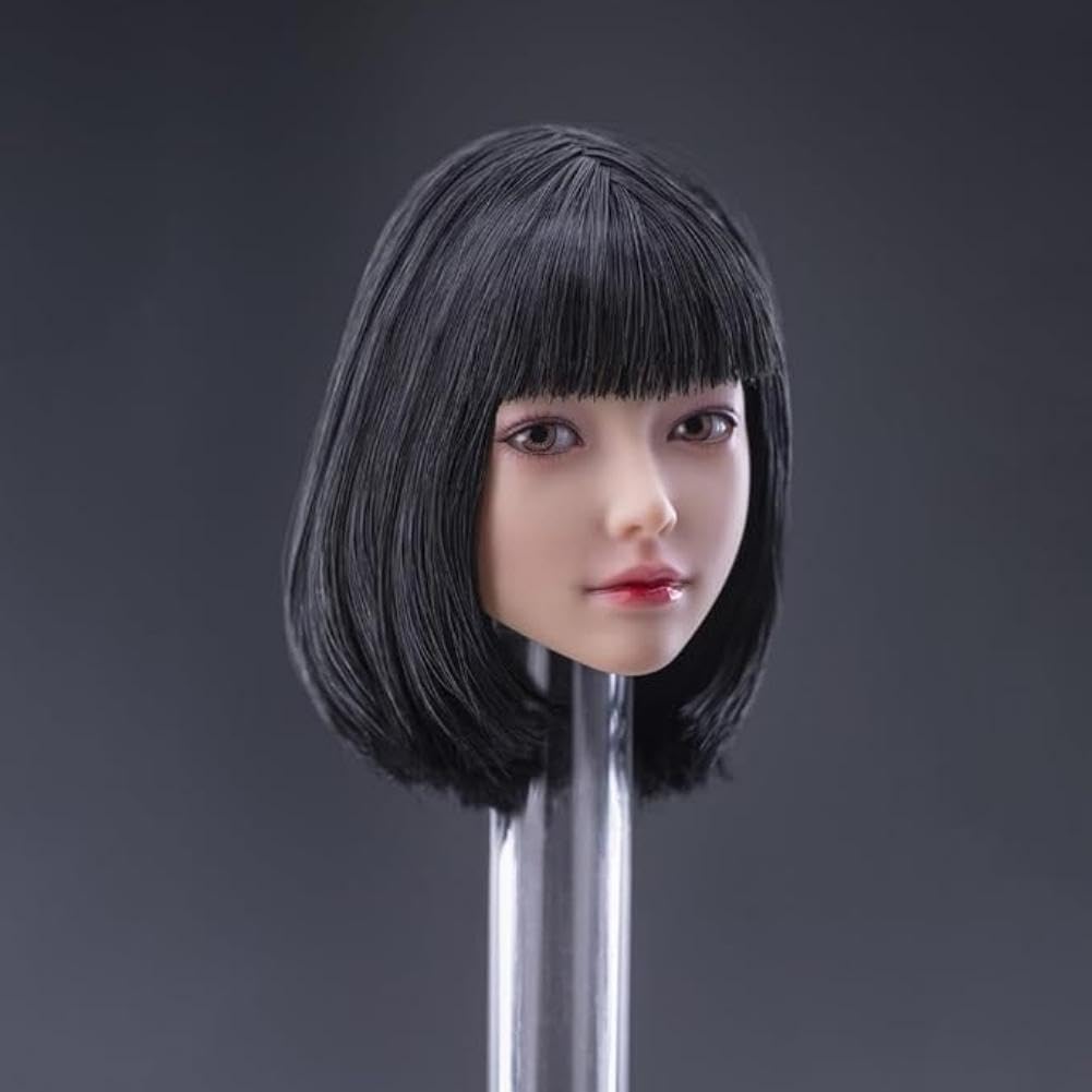 Масштаб 1/6 Женская Голова Скульпт Девушка Красавица Мэнди Укорененные Волосы Резьба Головы 12 Дюймов Женское Тело Фигурки Действия PH TBL JO (коричневый)