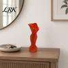 Mermaid Dress Vase Evening Vase, Elegant 3D Printed Plastic Decorative for Home Table Shelf Decor High-end Fashion