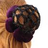 Fashion Lace Velet Edge Dance Skating Ballet Crochet Snood Hair Nets Bun Cover Updo Styling Tool