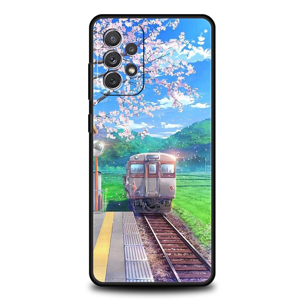 Чехол с изображением вишни Traint Moun Fuji для Samsung A13 A51 A71 A41 A31 A21S A11 A01 A03S A12 A32 A52 A22 A23 A33 A53 A73 5G