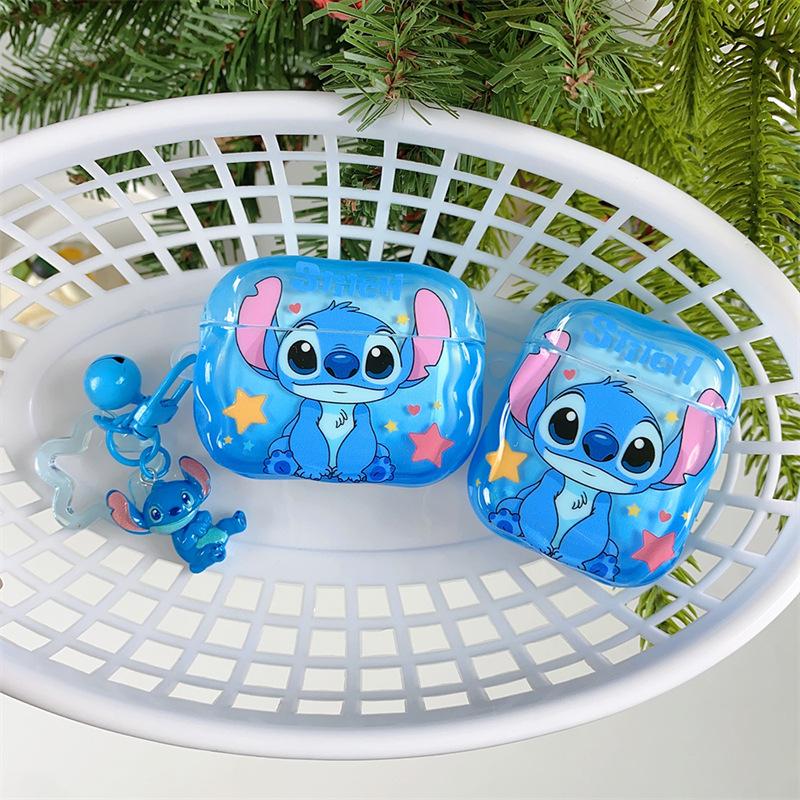 Cartoon Stitch is suitable for AirPods 1 generation protective case, second generation 1 generation pro1 apple bluetooth headset case is cute