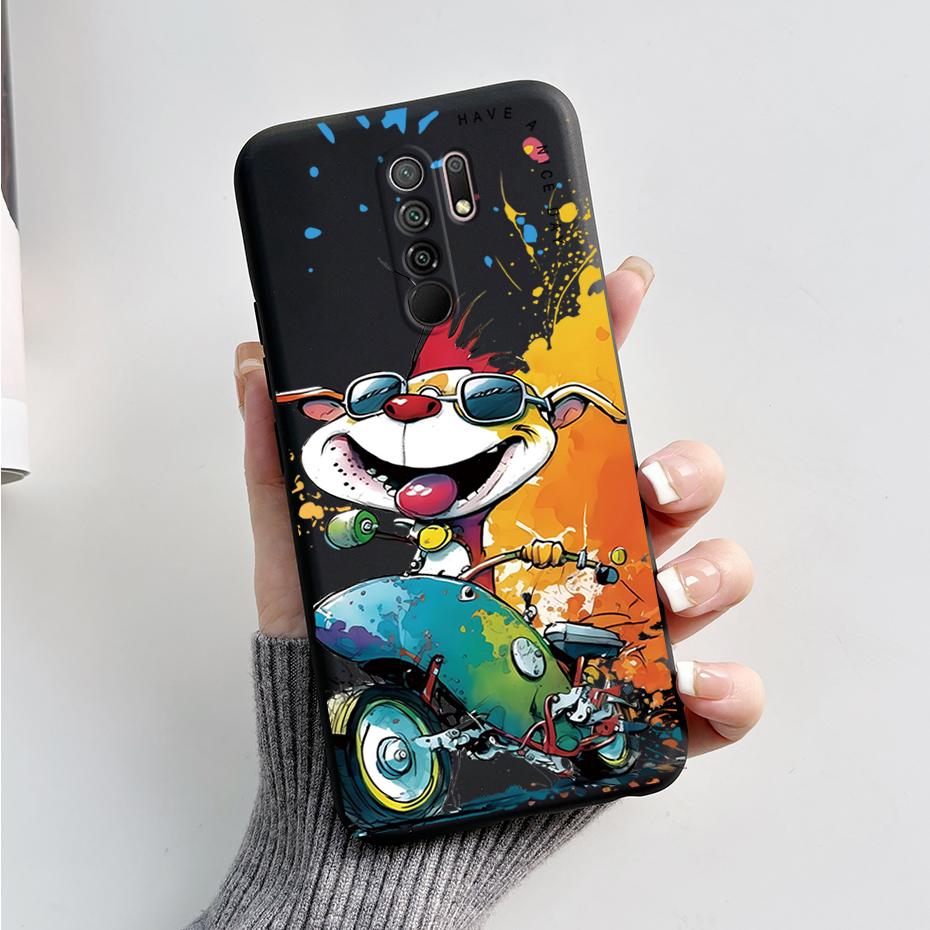 Чехол для Xiaomi Redmi 9 Чехол-крышка для Redmi 9 Prime M2004J19G M2004J19C redmi9 Милый Мультяшный Медведь Силиконовый ТПУ Мягкий Чехол для Телефона Задняя Крышка