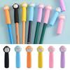 6pcs/12pcs Soft Rubber Pencil Extender Penguin Shape Pen Cap Pencil Tip Protective Case  Children