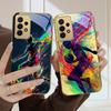 Абстрактная спортивная тема Для Samsung A36 A35 A34 A33 A32 A31 A26 A25 A23 A22 A21s A73 A72 A71 A42 A56 Золотой стеклянный чехол для телефона