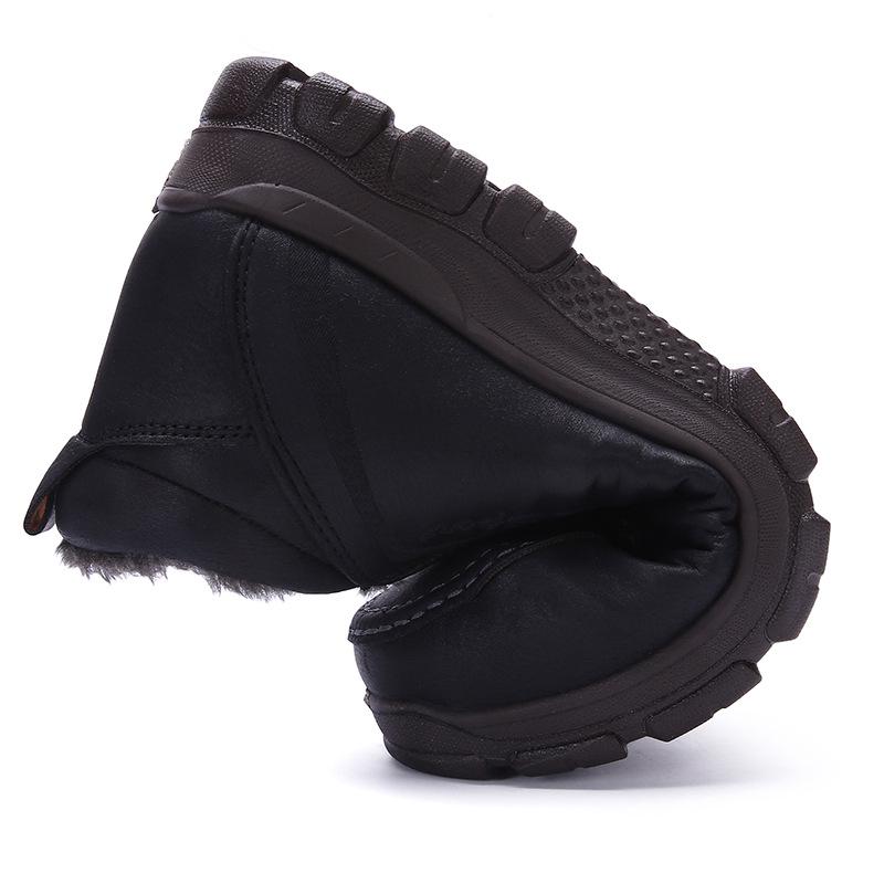 Новые мужские туфли зимние теплые кожаные с мехом зимние ботинки дышащие мужские удобные повседневные туфли легкие туфли большие размеры 48