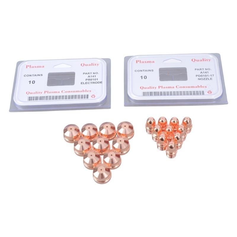 A101 A141 Electrode Nozzle 1.7mm 1.4mm Plasma Cutter Torch Consumables