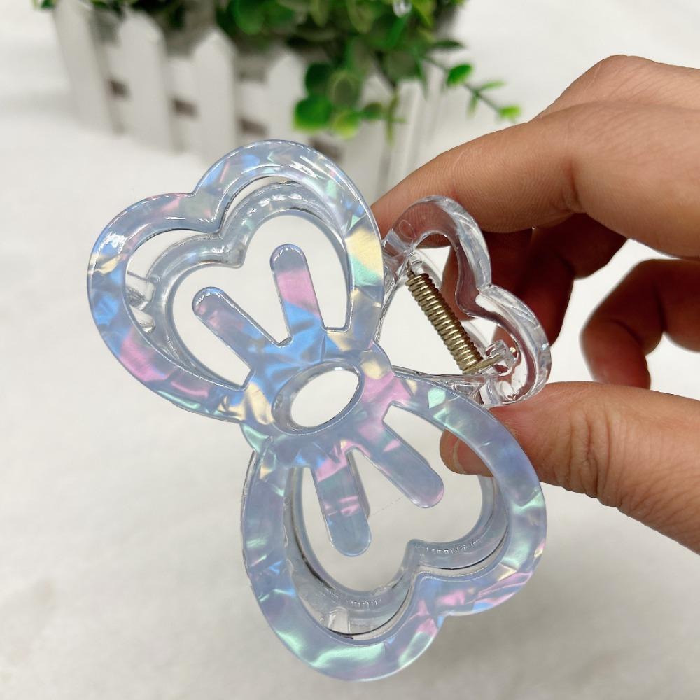 Hollow Out Acetic Acid Barrettes Korean Style Geometry Hair Claw Bow Hair Carb Clip Daily