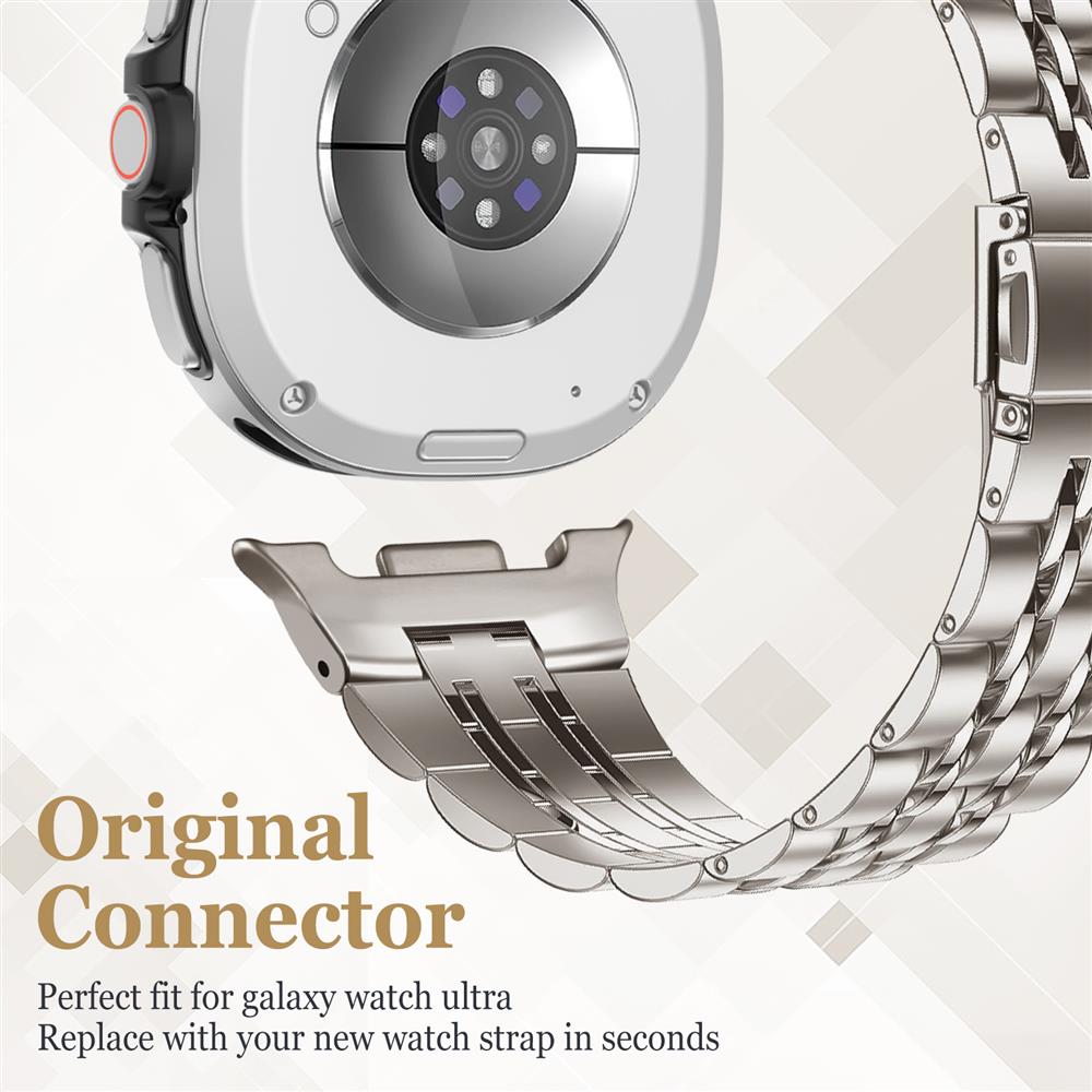Ремешок из нержавеющей стали для Samsung Galaxy watch 8/8 classic 40мм 44мм 46мм Металлический звеньевой браслет ремешок Galaxy watch 8 Ремешок