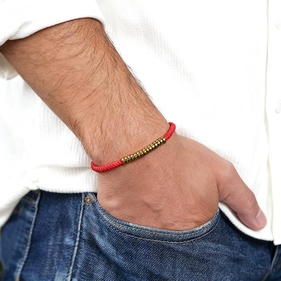 Handmade Braided String Bracelet Unisex Lucky Red Thread Couple Braslet Positive Energy Healing Braclet Valentine Day Jewelry