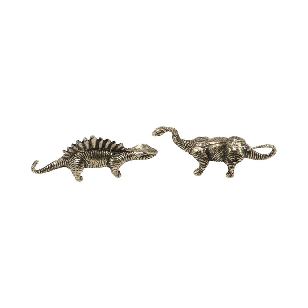 Vintage Dinosaur Statue Zinc Zinc Alloy Children Dinosaur Toy Lucky Dinosaur Miniatures Decoration Crafts