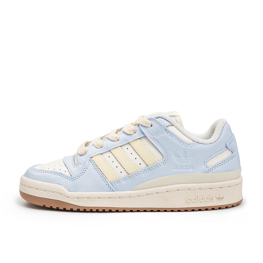 Adidas Originals FORUM Skateboard Shoes Unisex Low top White/Beige/Blue ID6858(Team826-)