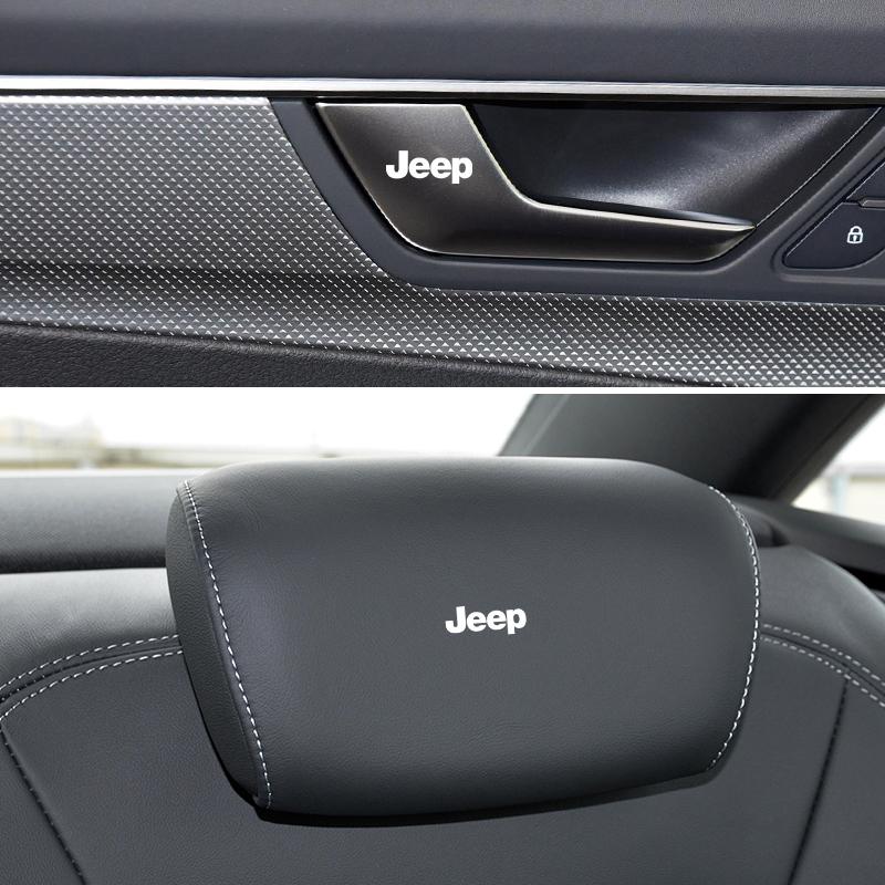 Новая 3D Металлическая Наклейка на Автомобиль Наклейка на Руль Салона Для Jeep Wrangler Grand Cherokee Compass Renegade Cherokee Gladiator
