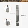 Набор бит для отвертки Torx T5-T50, 1/4" шестигранный хвостовик, 50 мм, магнитный, без отверстия, с защитой от взлома, 6-лучевая звезда, S2, биты для шуруповерта