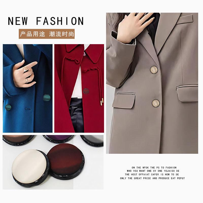 Металлическое пальто пришивная пуговица плоская пуговица мужская и женская декоративное пальто костюм рубашка одежда универсальная круглая пуговица