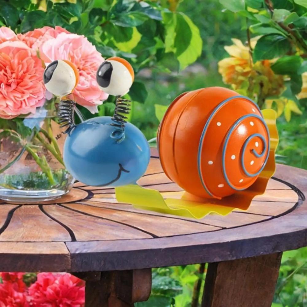 Подвесное украшение Железное искусство Улитка Металлические изделия Раскрашенная улитка Милая улитка Садовый декор Искусство для двора