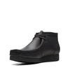 Ботинки Clarks Wallabee, Мокасины, Повседневная обувь, Черная кожа, Размер 26,0 см