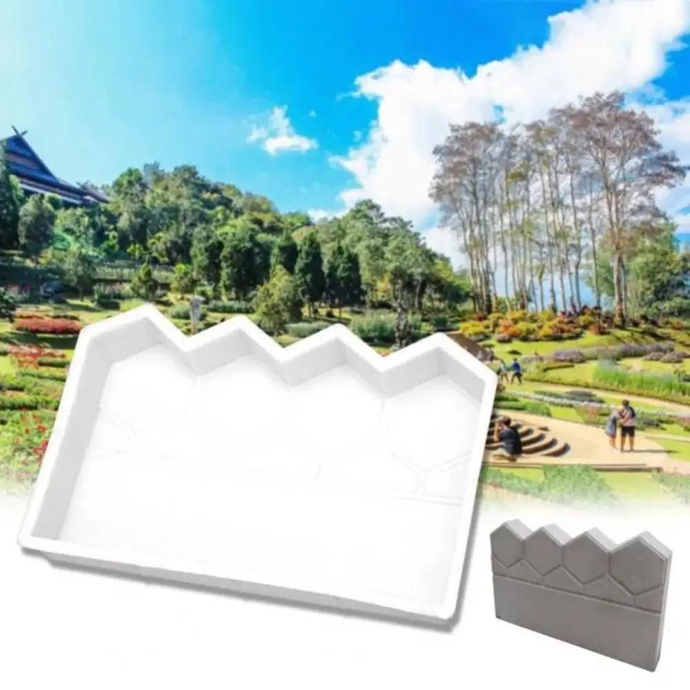 Пластиковый садовый забор цементный кирпич форма многоразовый ограждение кровать боковой камень модель открытый