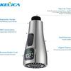 Kelica LED Faucet Head Replacement, Pull Down Kitchen Sink Faucet Head Replacement with LED Temperature Display, Kitchen Faucet Sprayer Nozzle, 2
