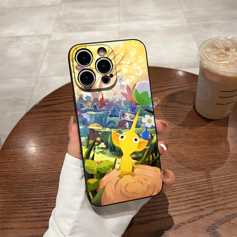 Мультяшный чехол PIKMIN 4 для телефона iPhone 15 Pro Max 14 16 Pro Max 12 15 Plus 13 Pro 11 Xr X Xs Силиконовая задняя крышка