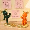 Cute Bear Shape Desktop Decoration Ornaments Resin Crafts Modern Minimalist Mobile Phone Holder Phone Stand