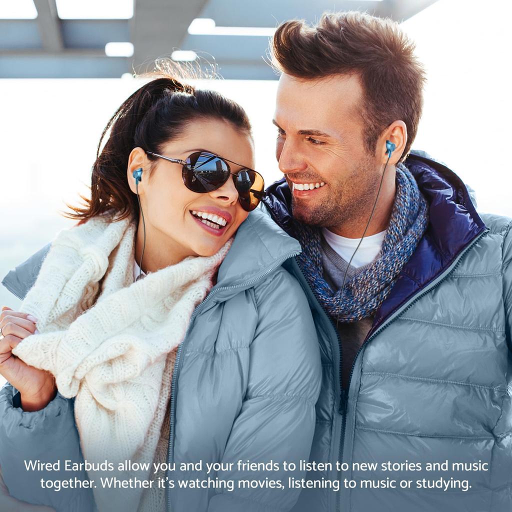 3.5mm Wired Headphones HiFi 3D Surround Sound In-Ear Headset Type-C 3.5mm With Wire Control Wired Earphones For Phone & Notebook