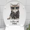 Cute Animal Wall Decals Creative Dog and Cat Cartoon Stickers for Waterproof Bathroom Toilet Seat