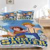 Tom Sawyer Adventures Print 3Pcs Bedding Set,Duvet Cover with 2 Bedro,Pillowcase Home Birthday Gift