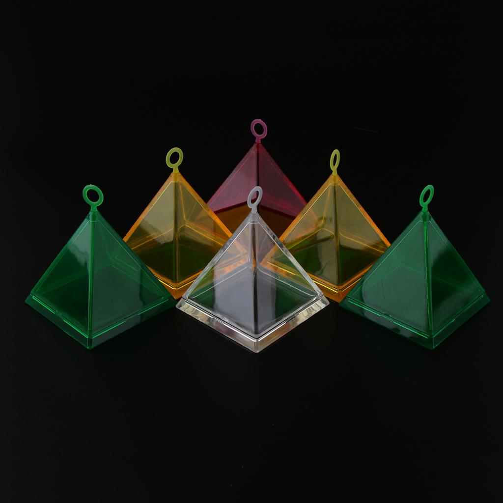 Pieces of 6 Pyramid Shape Balloon Weights Set up Props Gift Box Wedding Decor Kits