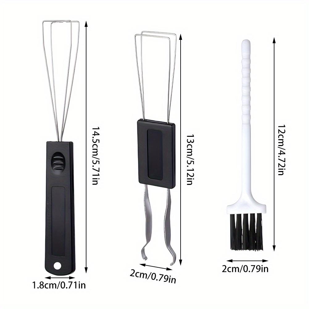 4pcs Keycap Removal Tool Set with Cleaning Brush for Mechanical Keyboards Durable Puller Kit for Easy Computer Keyboard Cleaning