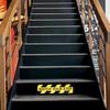 3PCS Watch Your Step Sign,6 x 24 Inch Premium Self Adhesive Watch Your Step Sticker for Workplace Home Business Safety Wet Floor Caution,Help Prevent