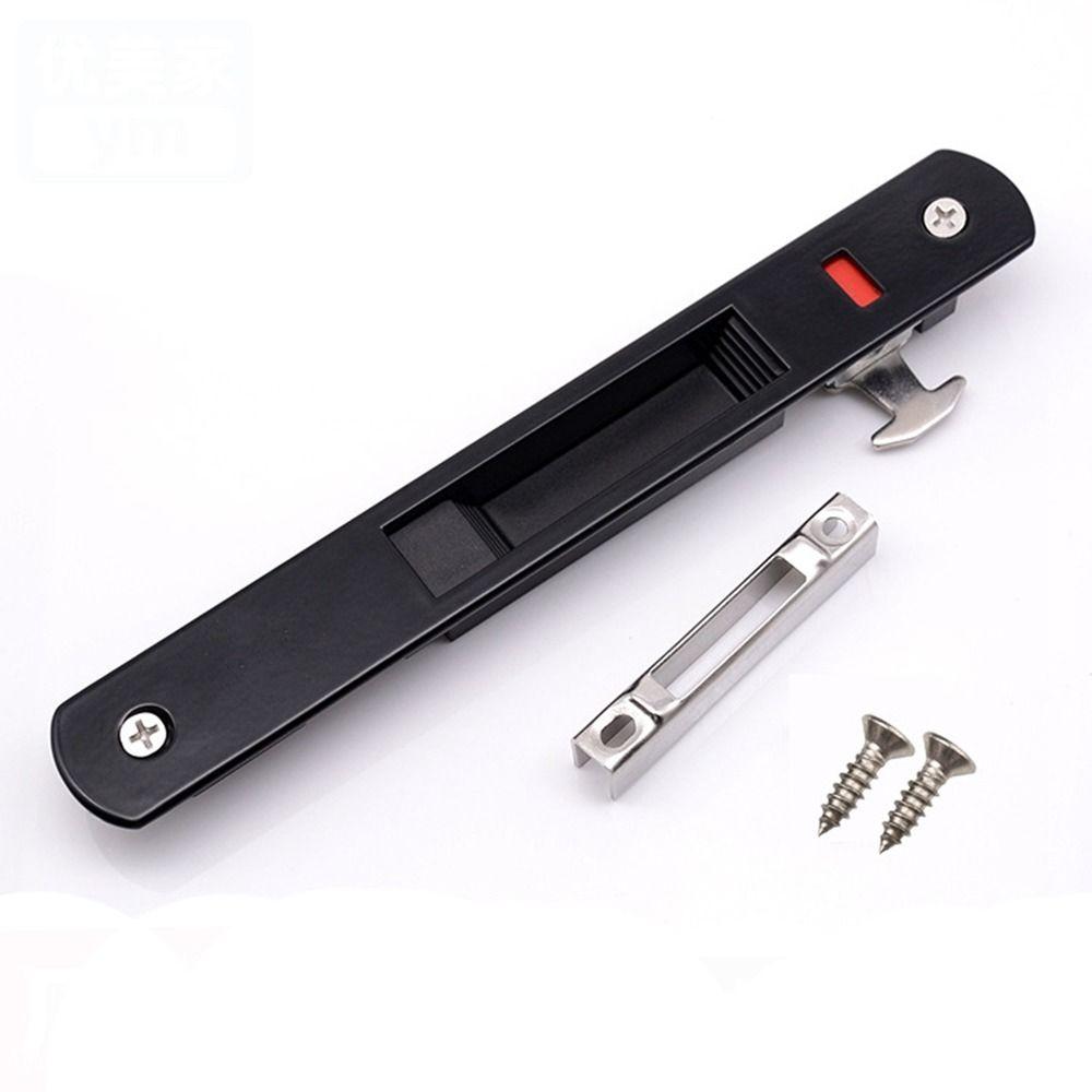 Прочный крючок для замка раздвижной двери Прочный невидимый защелка для окна типа 90 Встроенный замок Дверная ручка из цинкового сплава Замок для раздвижной двери